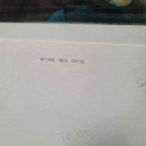 MCM Mid Century Modern Abrstract Geometric Painting acrylic matboard ORIGINAL - Picture 4 of 7